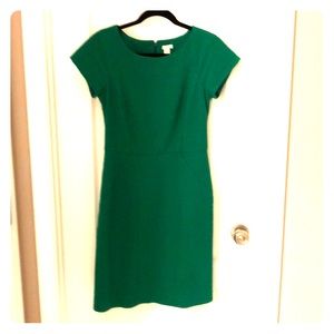 J Crew Factory Green Shift Dress